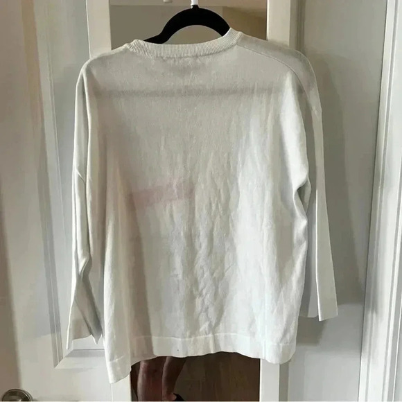 Love Moschino big love logo oversized jumper in white - Picture 8 of 9